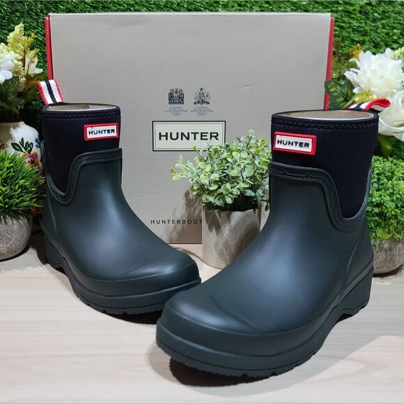 Hunter Shoes - Hunter Women Play Neoprene Boot Short - Artic Moss, Women's 6 Medium NEW